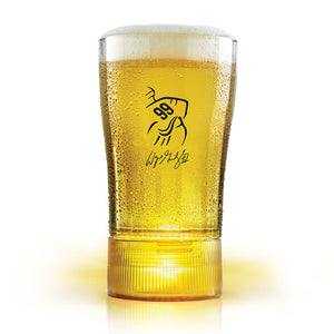 Budweiser Limited Edition Wayne Gretzky Gold-Synced Glass