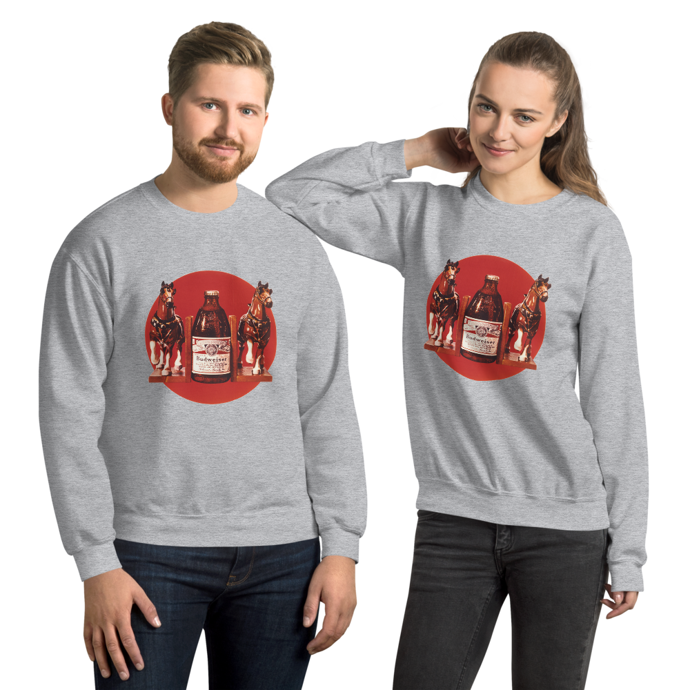 Budweiser Clydesdales Unisex Sweatshirt Shop Beer Gear