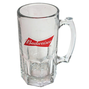Budweiser 32oz Glass Stein