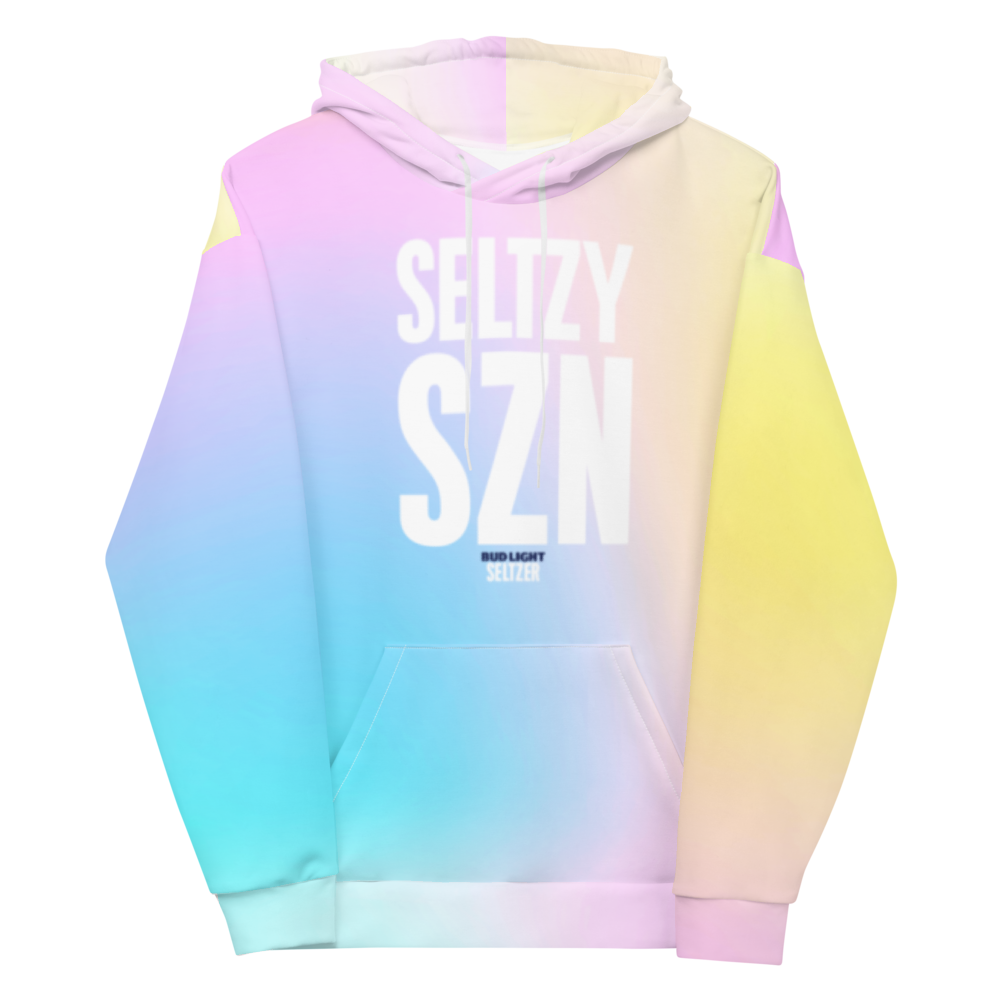 Pink blue 2025 white hoodie