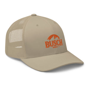 Casquette de style Trucker Busch avec broderie orange