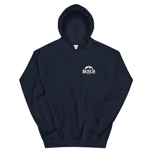 Busch Navy Hoodie with Back Logo