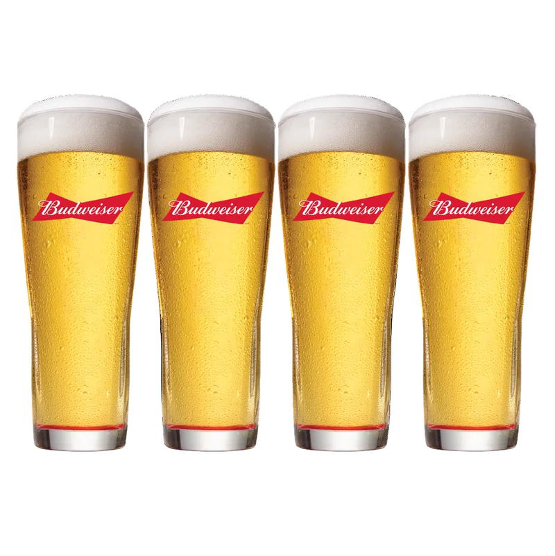 Budweiser Glassware 20oz 4Pack