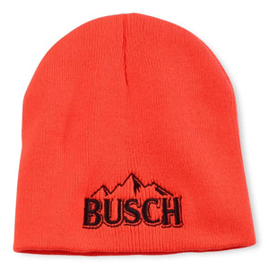 Bonnet brodé en tricot orange Busch