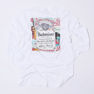 Tee-shirt À Manches Longues Budweiser en Souvenir Du Bon Temps