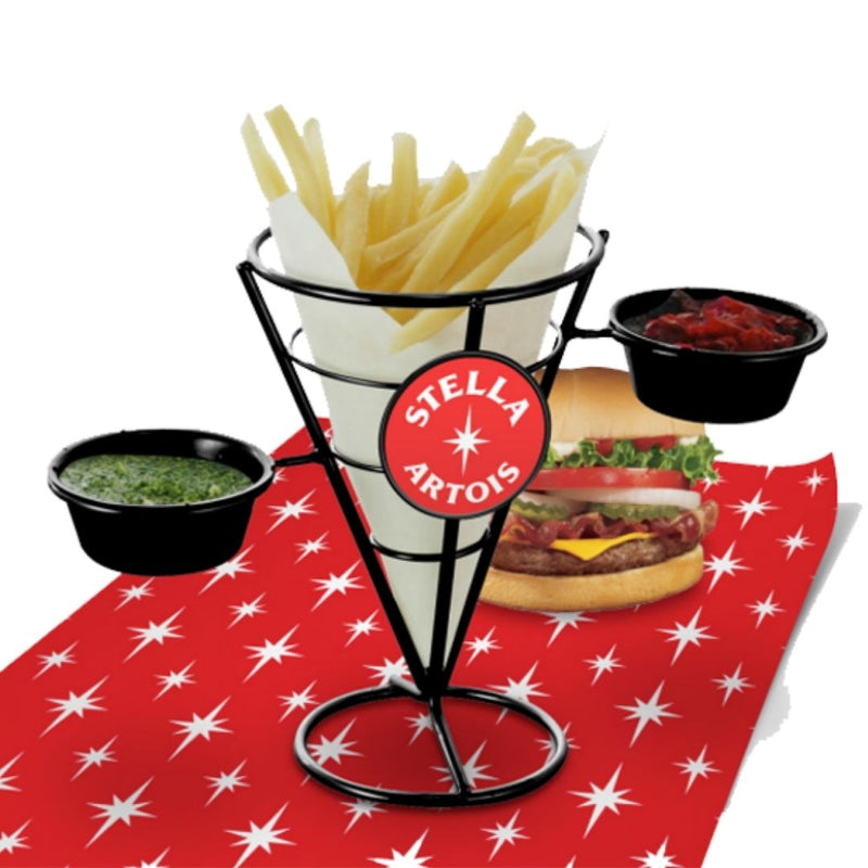 Panier apéritif Stella Artois avec porte-sauce