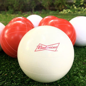 Ensemble de boules de pétanque traditionnelles Budweiser avec étui de transport zippé