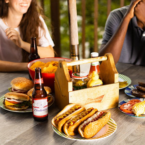 Porte-condiments en bois Budweiser