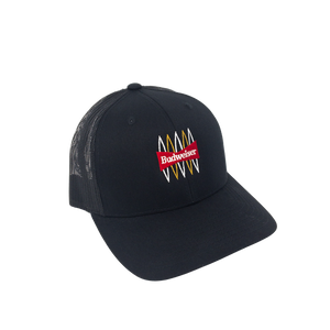 Black top budweiser hat