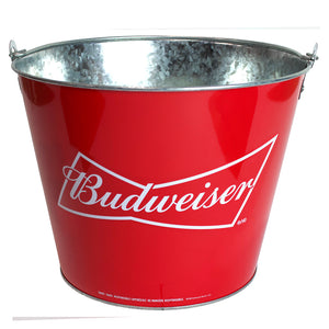 Seau Rouge Avec Logo Budweiser
