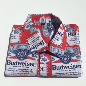Chemise boutonnée à étiquette Budweiser