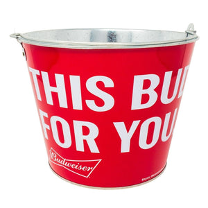 Budweiser King of Beers Label Ice Bucket