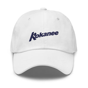 Kokanee White Embroidered Dad Hat