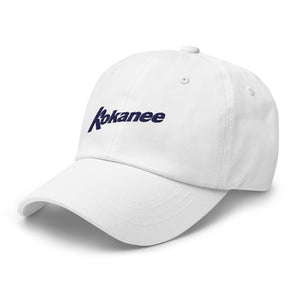 Kokanee White Embroidered Dad Hat