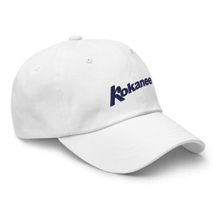 Kokanee White Embroidered Dad Hat