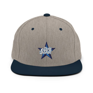 Blue Star Snapback Hat