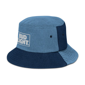 Bud Light Two-Tone Denim Bucket Hat