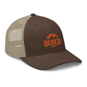 Casquette de style Trucker Busch avec broderie orange