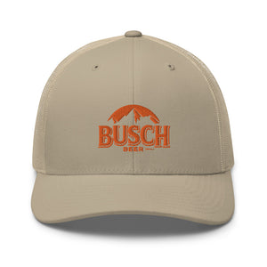 Busch Orange Embroidered Trucker cap