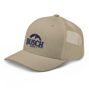 Busch Navy Embroidery Trucker Cap