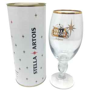 STELLA ARTOIS Star Chalice Set of 4 Beer Glasses Breweriana Free Shipping 