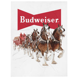 Budweiser Clydesdale Throw Blanket