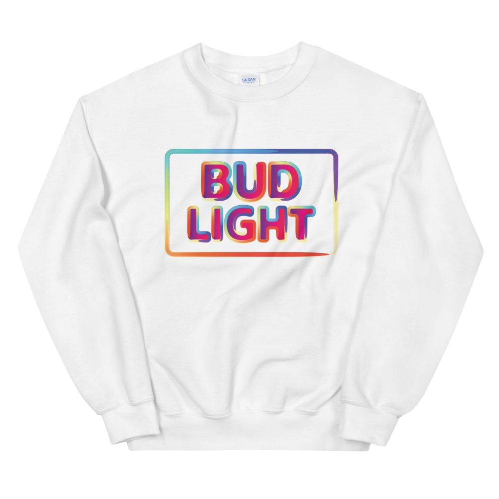 Bud Light Neon Inspired Sweatshirt Shop Beer Gear