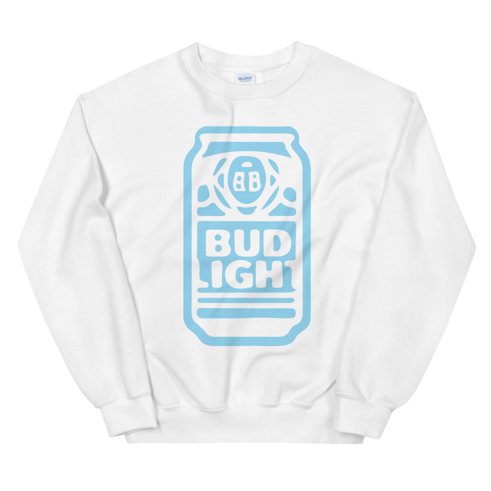 Bud Light Can Graphic Sweatshirt Shop Beer Gear