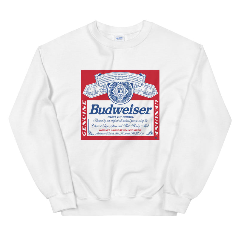 Budweiser Retro Label Unisex Sweatshirt