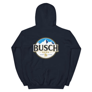 Busch Navy Hoodie with Back Logo