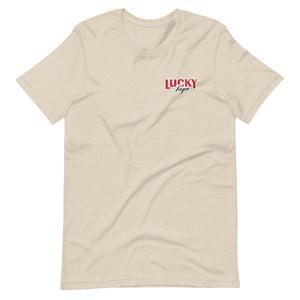 Lucky Lager T-shirt unisexe avec dossier Muskoka Chair