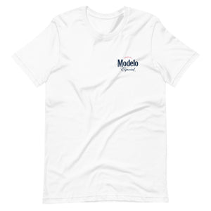 Modelo Back Round Logo Short-Sleeve Unisex T-Shirt